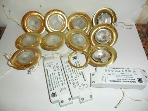 Lampada bronzate faretti - 10,